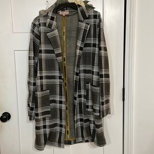 Plaid womens size large Philosophy jacket